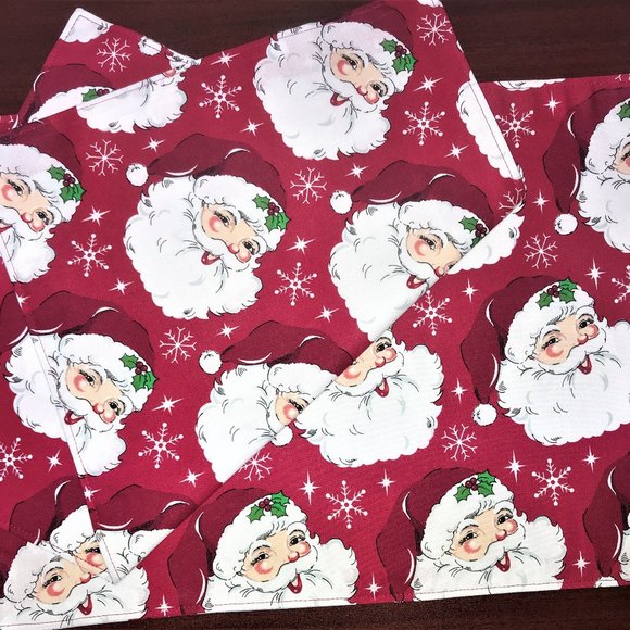 Christmas Placemats Reversible Placemats Autumn Fall  Double Sided Set OF 6 - Picture 1 of 1